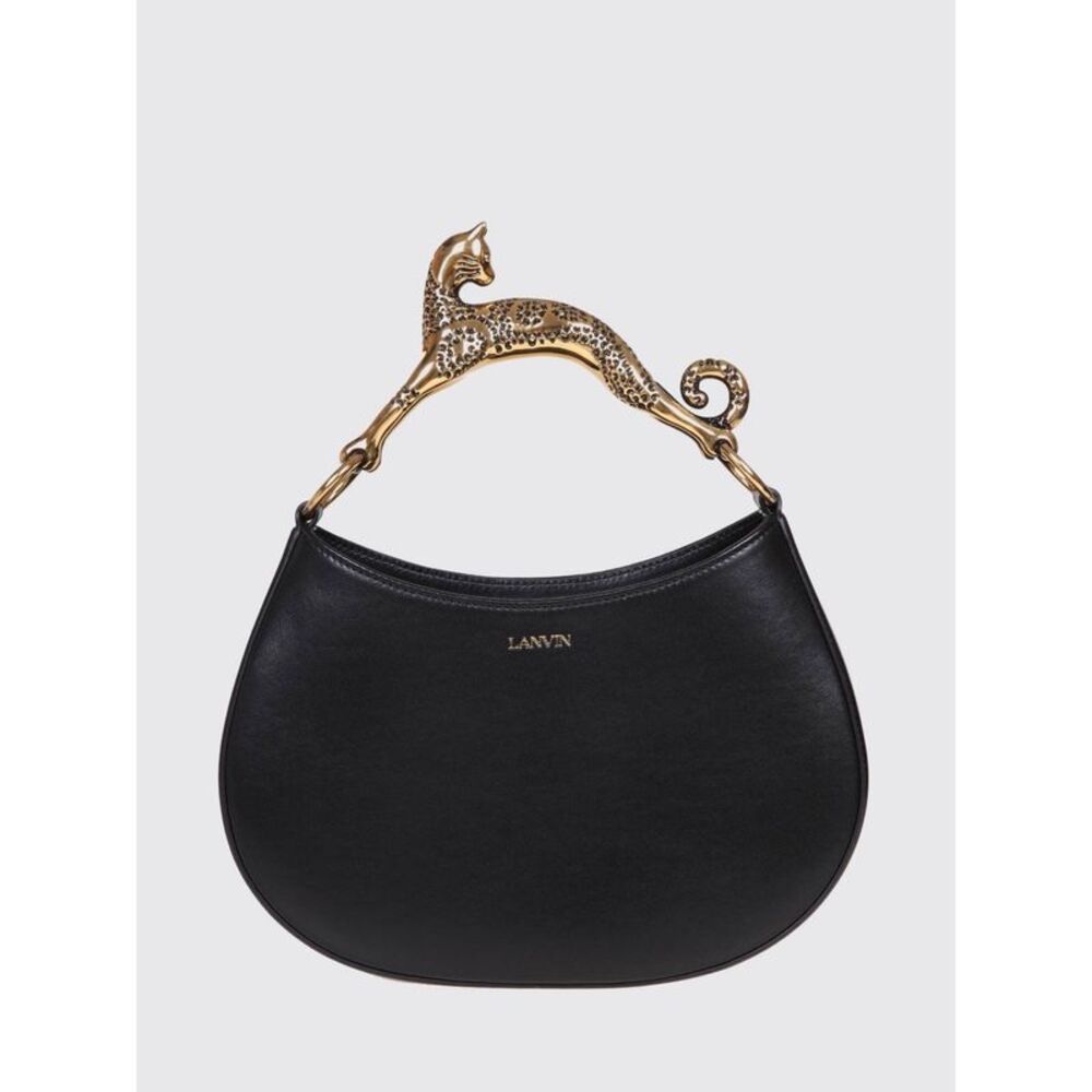 Lanvin Women Lanvin Hobo Cat Small Smooth Calfskin Leather Handbag